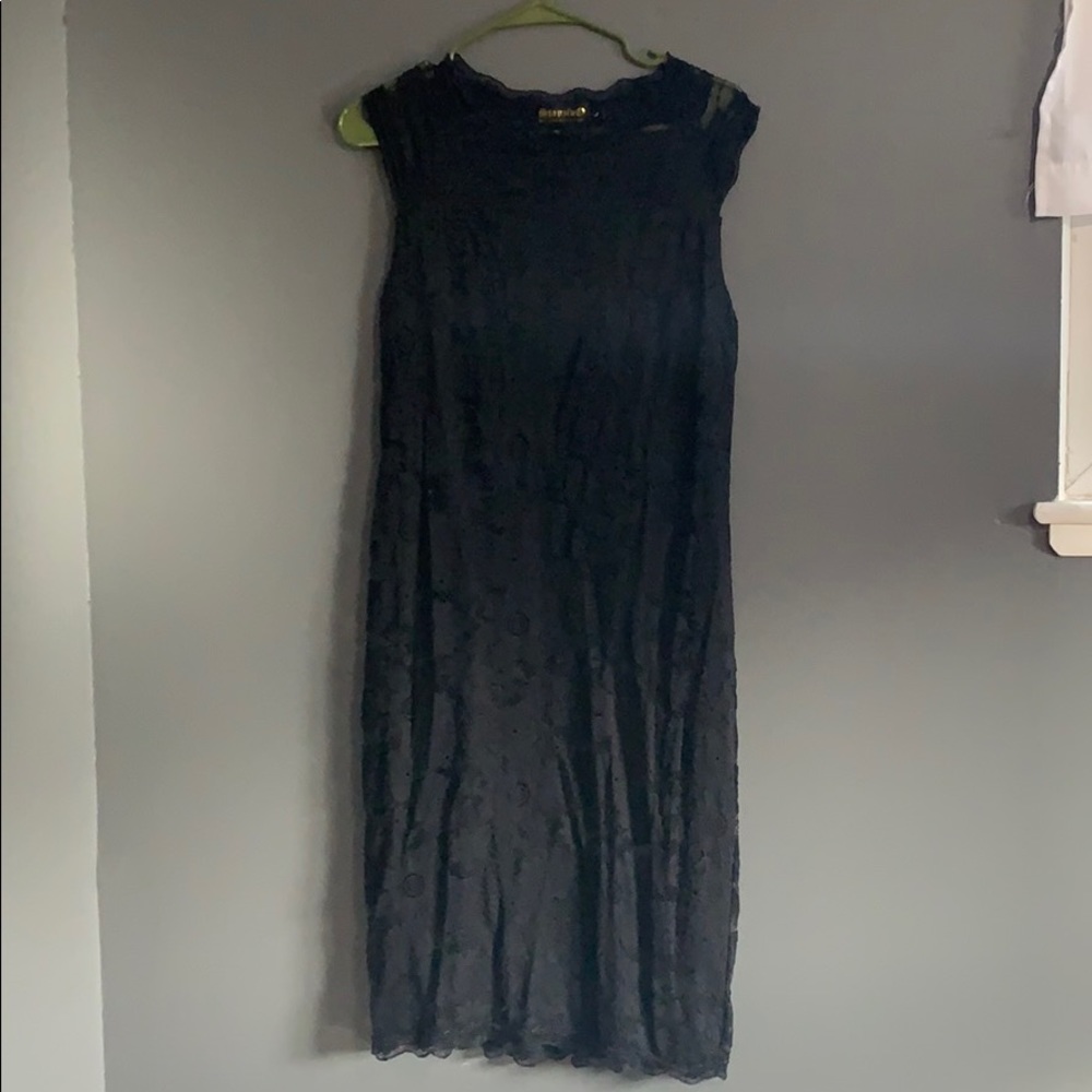 Black lace dress